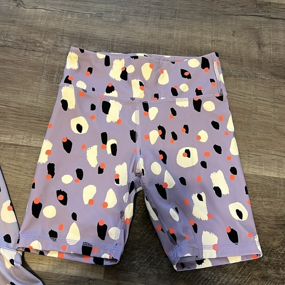 Hanna Andersson drop waist dress with matching bike shorts - Picture 3 of 8